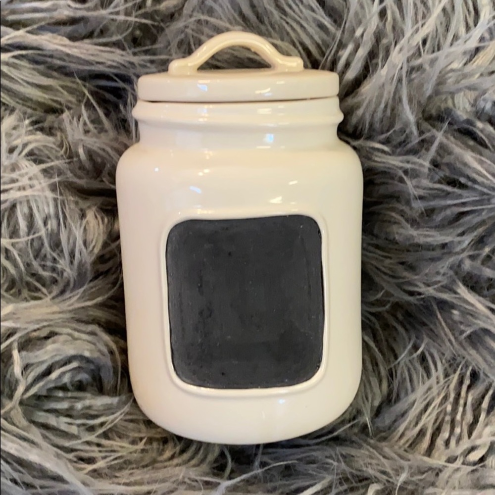 Rae Dunn OG Rare HTF Small CHALKBOARD Canister